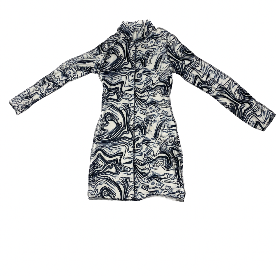 Navy/White Marble Body Dress (size 4)