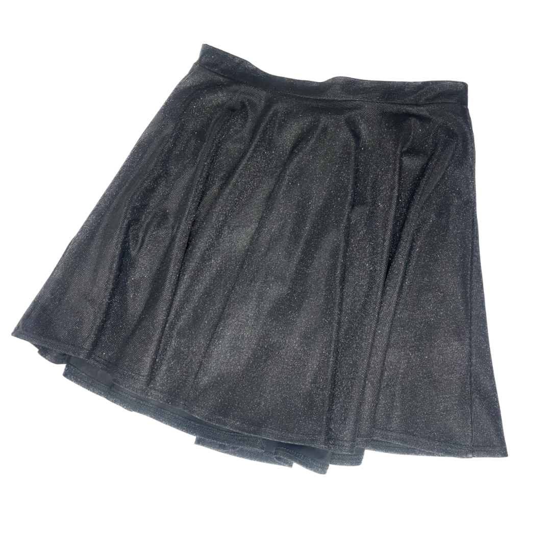 Black Glitter Racer Skirt (Size 6)