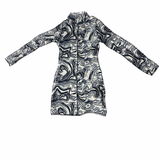 Navy/White Marble Body Dress (size 4)