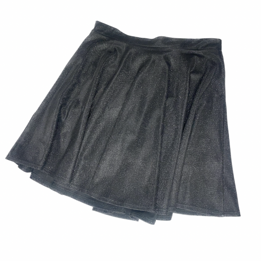 Black Glitter Racer Skirt (Size 6)